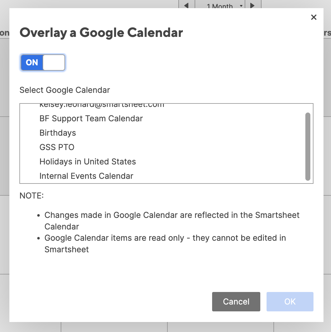 Use a Smartsheet Calendar with Google Calendar Smartsheet Learning Center